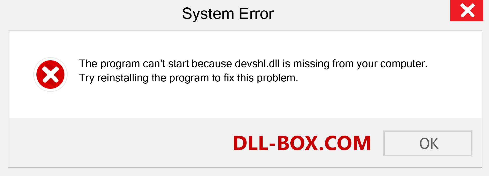  devshl.dll file is missing?. Download for Windows 7, 8, 10 - Fix  devshl dll Missing Error on Windows, photos, images